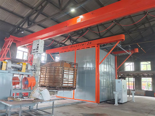 Beli Mesin Cetak Rotasi Otomatis Shuttle 2 Gerbong Daya 7.5KW Kontrol PLC pembuatan online