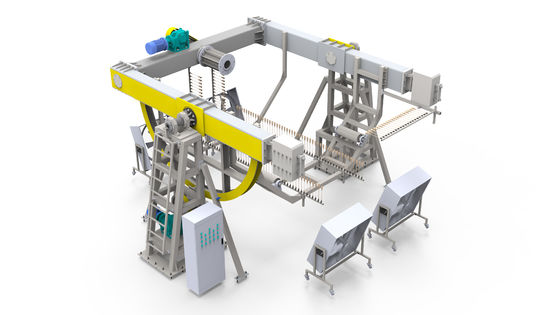 Beli OEM Rotomoulding Water Tank Making Machine Adjustable Rotation Speed pembuatan online