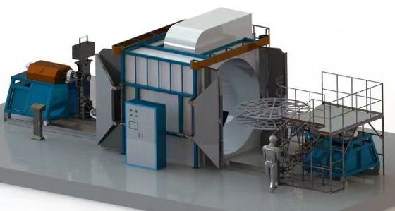 Beli Electric / Gas Heating Roto Molding Machine 3 Phase 380V 50Hz pembuatan online