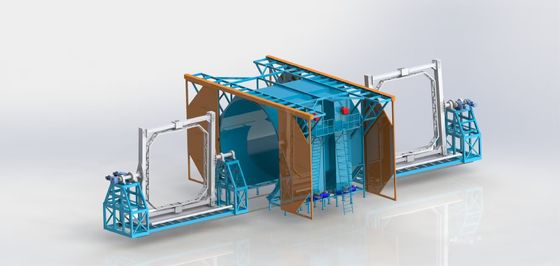 Beli Electric Shuttle Type Rotomolding Machine For Large Water Tower pembuatan online