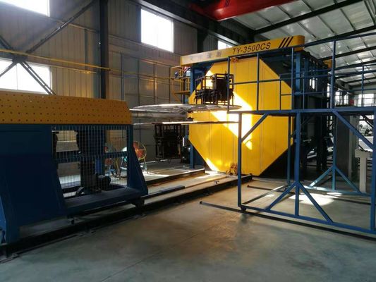 Beli A fully automatic roto-molding machine controlled by PLC  Plastic Molding Machines An oven-heated rotational molding machine pembuatan online