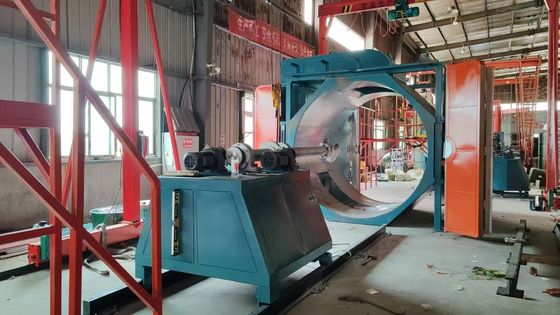 Beli Gas Heated Remote Control Rotational Molding Machine Automatic 2 Arm pembuatan online