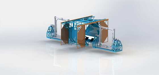 Beli Large Shuttle-Type Injection Molding Machine for High Efficiency Rotational Molding Equipment pembuatan online