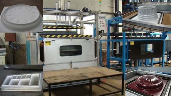 Polyethylene Benchtop Roto Molder Mesin Kapasitas 500-1000 liter